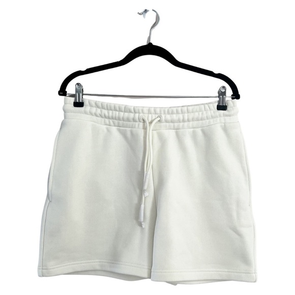 NWT SWEATY BETTY High Waisted Drawstring Sweater Off White Elevated Shorts Sz L - Picture 5 of 11